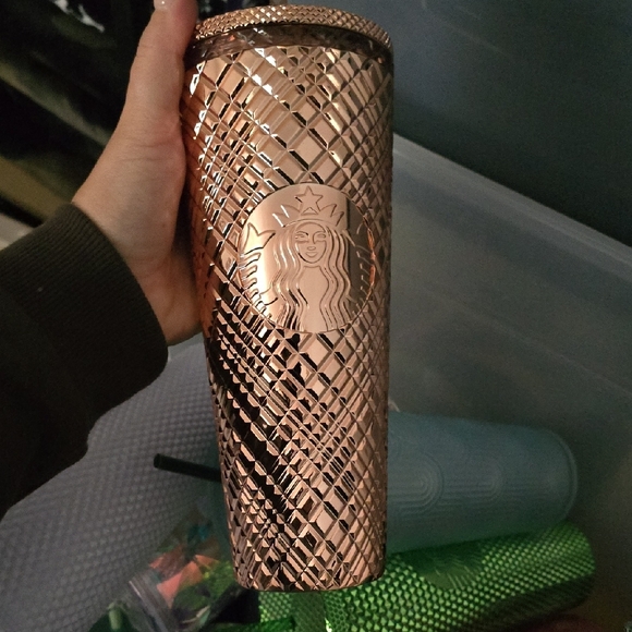 Starbucks Textured Tumblers in Green, Pink, and Silver - Picture 4 of 16